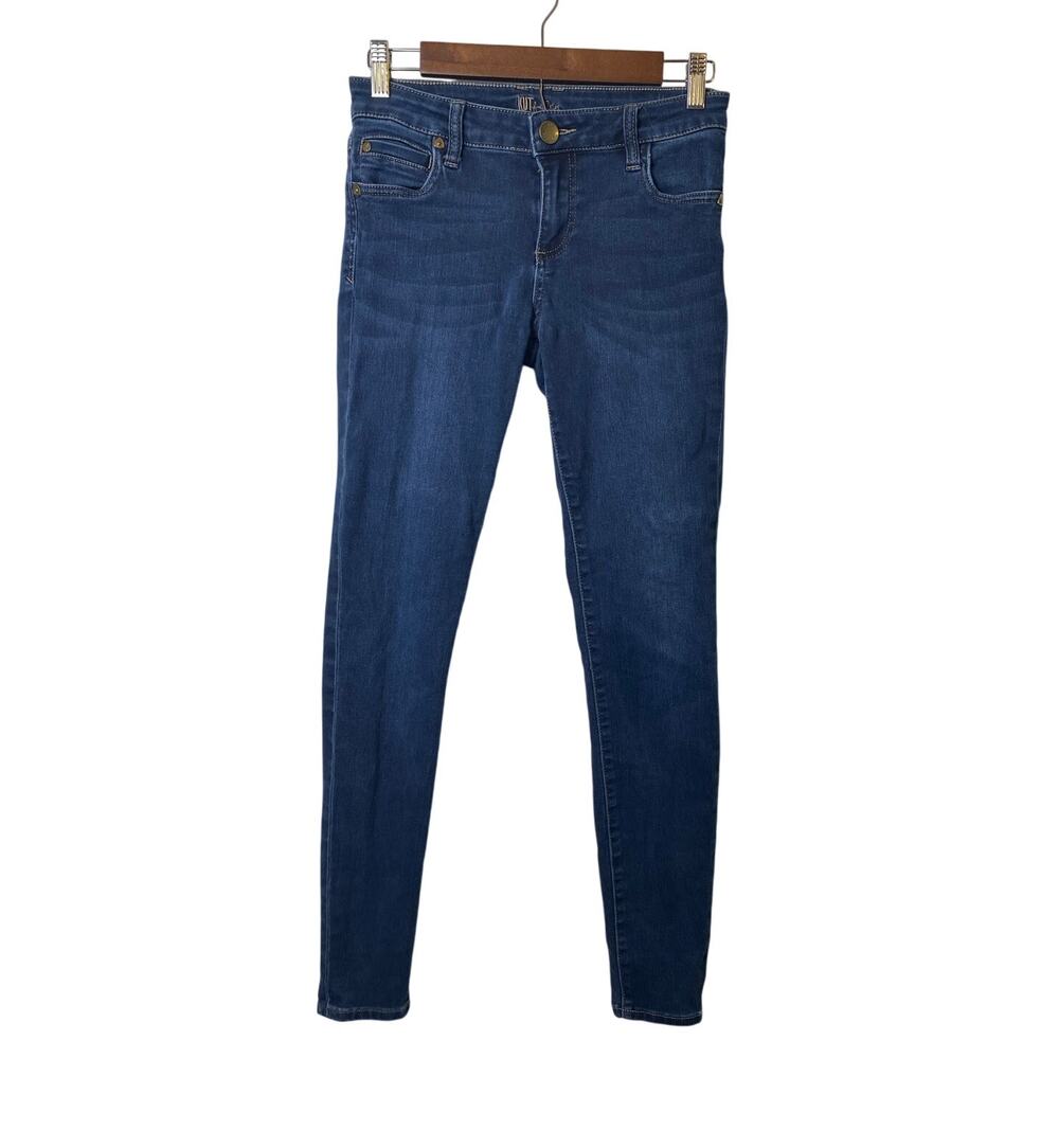 Kut from the Kloth Women's Dark Wash Skinny Jeans Size 0